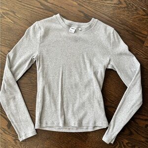 Aritzia TNA Homestretch Long Sleeve - Grey